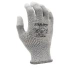 PS/SteelPro 813PE graue PE-Handschuhe + PU-Tauchung an den Fingerspitzen ESD 8/M Produktbild