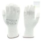 Prime Source 813PE graue PE-Handschuhe mit PU-Tauchung an den Fingerspitzen, ESD Produktbild