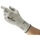Ansell 11318 HyFlex cut resistant glove, uncoated, with gray carbon fiber product photo