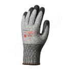 EP 1CRLG Eurocut5 gray cut-proof gloves, black nitrile palm dipped product photo