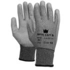 MJ 14-081 PU innenhandbeschichtet 3-as schnittfest grau Handschuhe 7 Produktbild