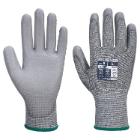 Portwest A622 PU Palm Dip Gloves, Cut Resistant 5, Grey product photo