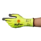 Ansell 11423 HyFlex Cut Resistant, PU/Nitrile Blended Palm Dip Gloves, Yellow product photo