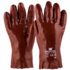 KI&Aacute;RUS&Iacute;T&Aacute;S MJ 17-027 PVC kesztyű, pamut belsővel, piros, 10 term&eacute;kfot&oacute;