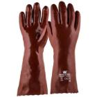 KI&Aacute;RUS&Iacute;T&Aacute;S MJ 17-035 PVC kesztyű, pamut belsővel, piros, 10 term&eacute;kfot&oacute;