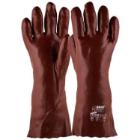KI&Aacute;RUS&Iacute;T&Aacute;S MJ 17-135 PVC kesztyű, pamut belsővel, piros, 10 term&eacute;kfot&oacute;