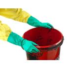 Ansell 37676 Alphatec solvex green nitrile gloves 33 cm long, roughened fingers product photo