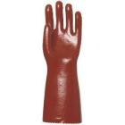 EP 3636 Dipped PVC gloves, acid, alkali&oil resistant, burgundy, 36cm product photo