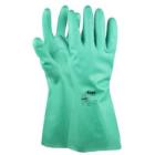 MJ 41-200 Nitrile-Chem nitril kesztyű, pamut belső, 33 cm/0,40 mm, z&ouml;ld 11 term&eacute;kfot&oacute;