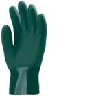 M&aacute;rtott polimer kesztyű, z&ouml;ld, vegyszer&aacute;ll&oacute;, 27 cm 10 term&eacute;kfot&oacute;