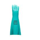 Portwest A813 extended nitrile gloves, green, sizes M-XXL product photo