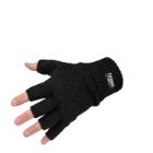 Portwest GL14 Fingerless Thinsulate Knitted Gloves, Black, One (GL14BKR) product photo