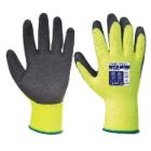 Portwest A140BK Latex m&aacute;rtott t&eacute;li kesztyű, s&aacute;rga Hi-Vis, (12p&aacute;r/csomag) XXL term&eacute;kfot&oacute;
