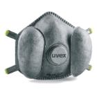 uvex 8787330 silv-Air FFP3 3-chamber moulded active charcoal dust mask, grey product photo