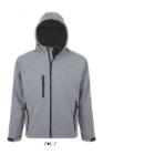Sol's replay men - hooded softshell jacket, gray, size S-2XL product photo