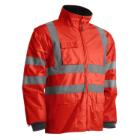 KANATA FLUO 4/1 Hi-Viz PE kab&aacute;t piros-sz&uuml;rke S term&eacute;kfot&oacute;