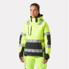Helly Hansen Alna 2.0 Hi-Vis lined winter jacket, yellow/black, women's, L product photo
