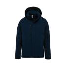 Kariban KA650 férfi kapucnis softshell,bélelt kabát, tengerészkék XXL termékfotó