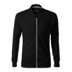 Bomber 453 Herren-Zip-Top, 100% Baumwolle, lange &Auml;rmel, schwarz Produktbild