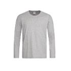 ST 2500 Classic hosszú ujjú póló, heather grey, 155g, 85% pamut+15% viszkóz, XL termékfotó