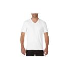Gildan 4100 Premium Men's V-Neck T-Shirt, White, 185g 100% Cotton product photo