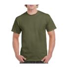Gildan 5000 Heavy Cotton k&ouml;rnyakas p&oacute;l&oacute;, military z&ouml;ld, 185 g, pamut S term&eacute;kfot&oacute;