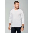 PA443 White 100% polyester long sleeve T-shirt M product photo