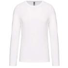 Kariban Langarm-T-Shirt mit Rundhalsausschnitt, 100 % Baumwolle, 180 g, weiß, M Produktbild