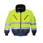 Portwest PJ50YN Hi-Vis 3in1 Pilóta kabát, sárga/ kék 5XL termékfotó