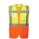 Portwest S376 Prague Executive Vest, Yellow/Orange, M-3XL product photo