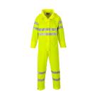 Portwest S495 thin, water res. visibility overalls in lemon yellow product photo