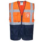 Portwest C377 Hi-Vis k&eacute;tt&oacute;nus&uacute; MeshAir Executive mell&eacute;ny, citroms&aacute;rga/k&eacute;k M term&eacute;kfot&oacute;