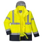 Portwest S471 Hi-Vis 4 az 1-ben Contrast Traffic kabát, sárga/navy L termékfotó