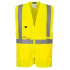 Portwest C357 Hi-Vis Executive mell&eacute;ny tablet zsebbel, s&aacute;rga XXL term&eacute;kfot&oacute;