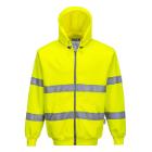 Portwest B305 - Hi-Vis zip-up sweater, yellow 4XL product photo