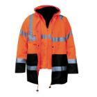 MJ 60-981 M-Wear Parka 4in1 kabát, kék/narancs XL termékfotó