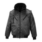 Portwest PJ10BKR pilot jacket in black product photo