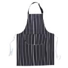Portwest S855NAR Butcher's apron with pocket, blue/white striped, cotton, 70x105 product photo