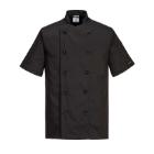 Portwest C734BRK Kochjacke Kent schwarz 190 g 65 % PE 35 % PAM L Produktbild