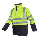 Sioen KELFORD Hi-Vis Hi-Vis l&aacute;ng&aacute;ll&oacute; bomber dzseki, s&aacute;rga/k&eacute;k sz&iacute;nben 3XL term&eacute;kfot&oacute;