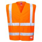 Portwest FR71 L&aacute;ng&aacute;ll&oacute;, antisztatikus, l&aacute;that&oacute;s&aacute;gi mell&eacute;ny, narancs L/XL term&eacute;kfot&oacute;
