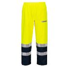 Portwest FR410 Bizflame Rain+ Hi-Vis Light Arc trousers, lemon yellow/navy, 3XL product photo