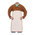 Weldas Lava Brown marhabőrből k&eacute;sz&uuml;lt hegesztőkab&aacute;t-felsőr&eacute;sz ujjakkal 124cm XL term&eacute;kfot&oacute;