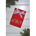 OLIMA CHRISTMAS TOWEL - SNOWFLAKES II - red product photo