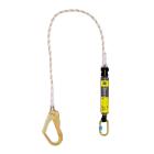 Irudek 362 Energiaelnyelő + ac&eacute;l karabiner 55 mm ny&iacute;l&aacute;ssal, fekete/s&aacute;rga, 140cm term&eacute;kfot&oacute;