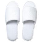 Bunzl Cosmetics Open toe, hotel, terry slippers, white, 29cm product photo