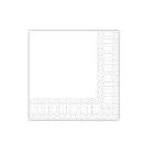 Duni 211017 tissue napkin, white, 33x33cm, 3ly, 1/4fold., 250pcs/set product photo