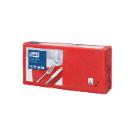 Tork 477210 napkin 33x33 cm, 2 layers, red, 200 sheets/pack product photo