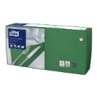 Tork 477413 Soft Lunch Napkin, Dark Green, 3-ply, 33x33 cm,1/4-fold,150 pcs/pack product photo