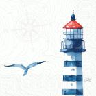 Duni 206334 Tissue-Serviette, Meer Freude,33x33cm,3r,1/4 gefaltet,250Stück/Packung Produktbild